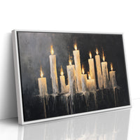 JK1364 - Premium Art Print - White Framed Canvas image 1