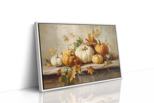 JK1368 - Premium Art Print - White Framed Canvas image 1