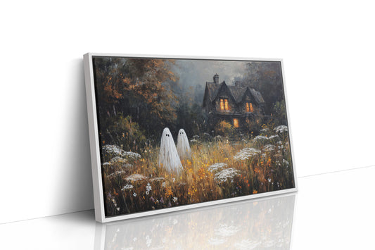 JK1369 - Premium Art Print - White Framed Canvas image 1