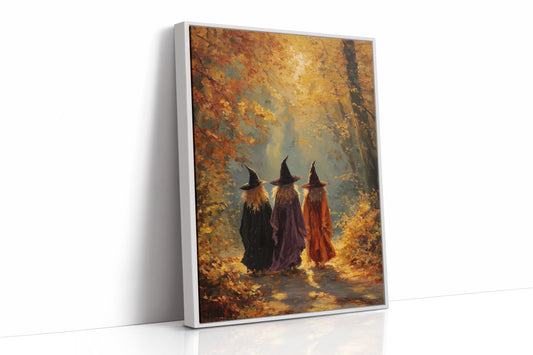 JK1371 - Premium Art Print - White Framed Canvas image 1