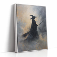 JK1372 - Premium Art Print - White Framed Canvas image 1