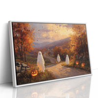 JK1373 - Premium Art Print - White Framed Canvas image 1