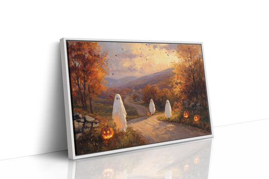 JK1373 - Premium Art Print - White Framed Canvas image 1