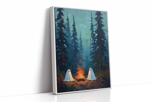 JK1375 - Premium Art Print - White Framed Canvas image 1