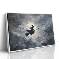 JK1376 - Premium Art Print - White Framed Canvas image 1