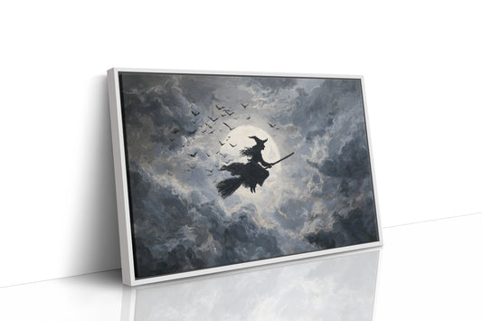 JK1376 - Premium Art Print - White Framed Canvas image 1
