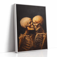 JK1378 - Premium Art Print - White Framed Canvas image 1
