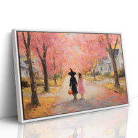 JK1379 - Premium Art Print - White Framed Canvas image 1