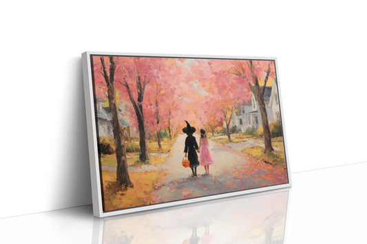JK1379 - Premium Art Print - White Framed Canvas image 1