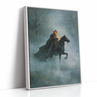 JK1381 - Premium Art Print - White Framed Canvas image 1