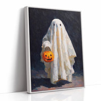 JK1383 - Premium Art Print - White Framed Canvas image 1