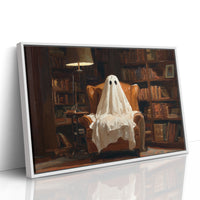 JK1385 - Premium Art Print - White Framed Canvas image 1