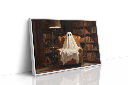 JK1385 - Premium Art Print - White Framed Canvas image 1