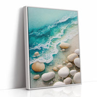 AL1893 - Premium Art Print - White Framed Canvas image 1