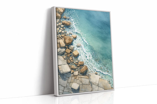 AL1894 - Premium Art Print - White Framed Canvas image 1