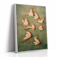 AL1987 - Premium Art Print - White Framed Canvas image 1