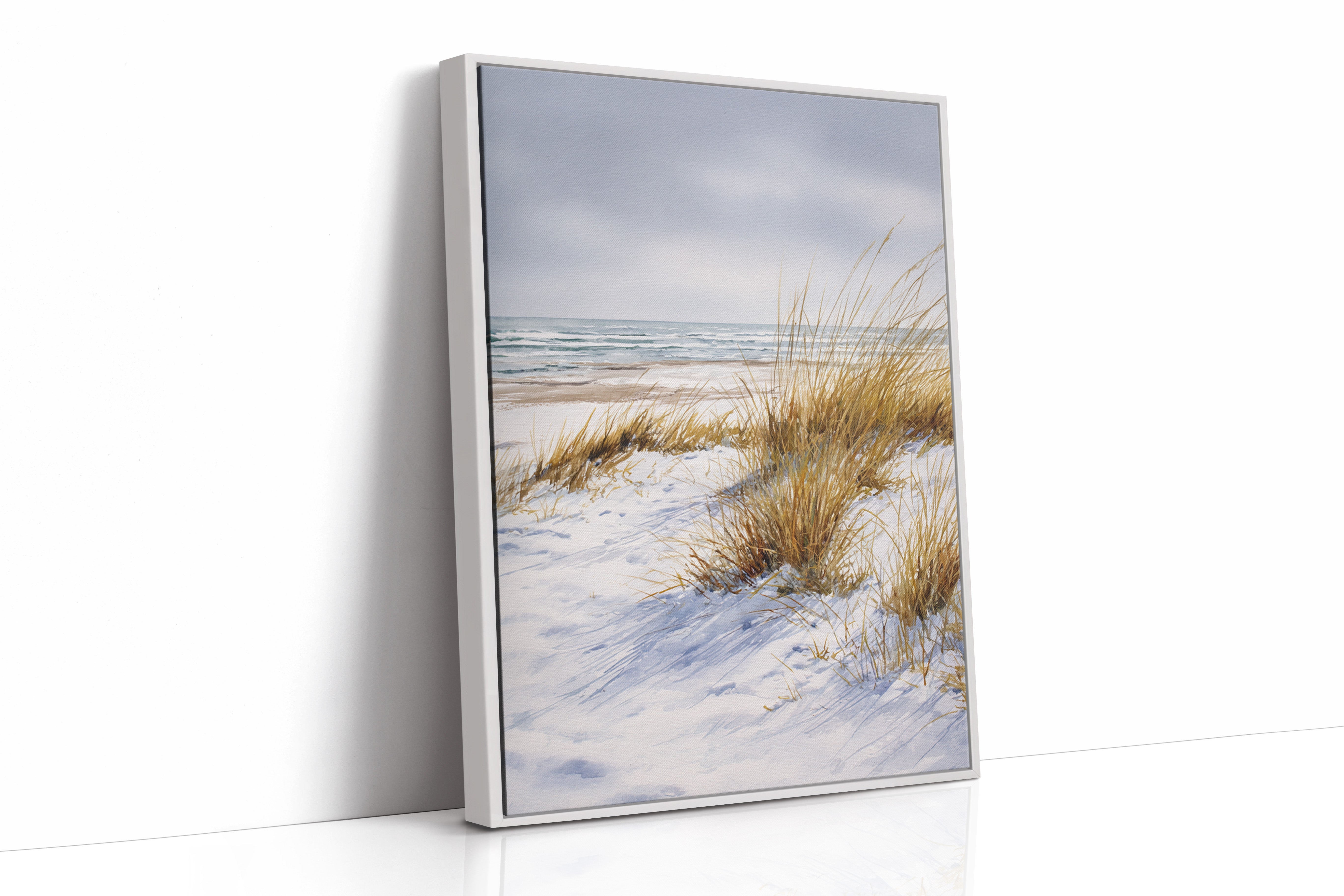 AL1875 - Premium Art Print - White Framed Canvas image 1