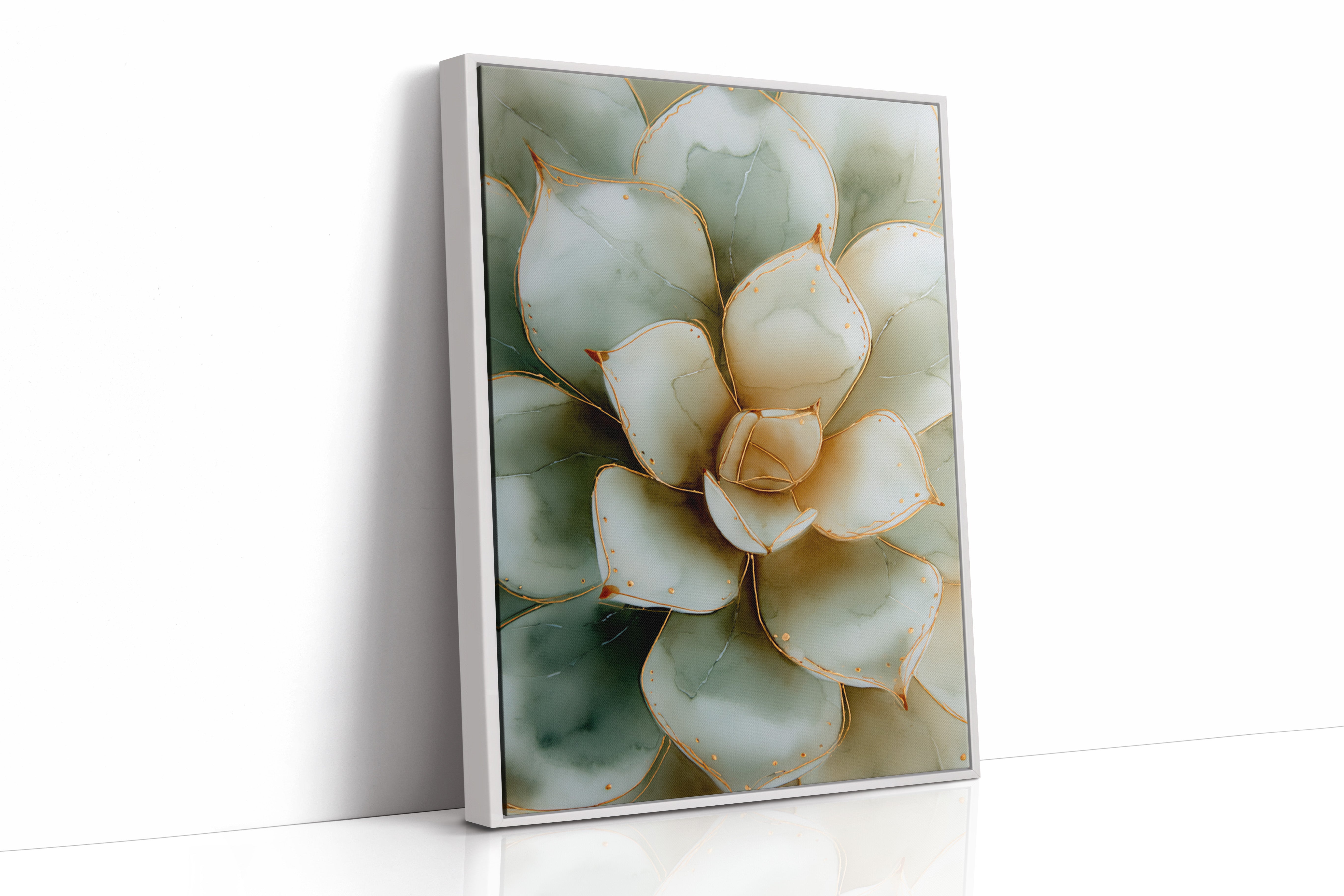 AL1878 - Premium Art Print - White Framed Canvas image 1