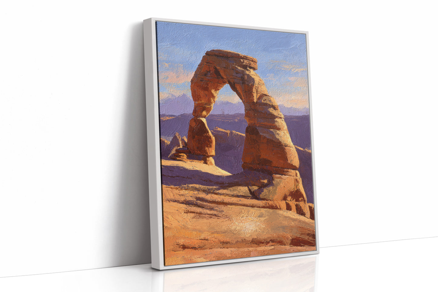 AL1879 - Premium Art Print - White Framed Canvas image 1
