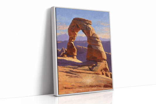 AL1879 - Premium Art Print - White Framed Canvas image 1