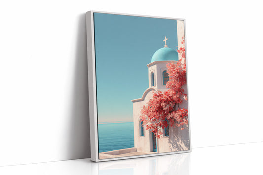 AL1867 - Premium Art Print - White Framed Canvas image 1