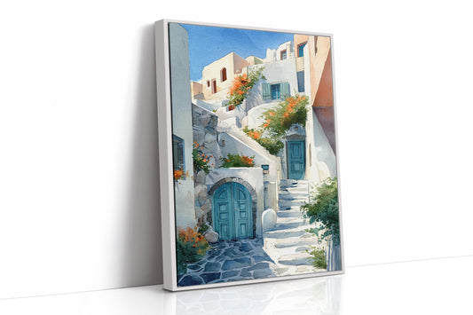 AL1868 - Premium Art Print - White Framed Canvas image 1