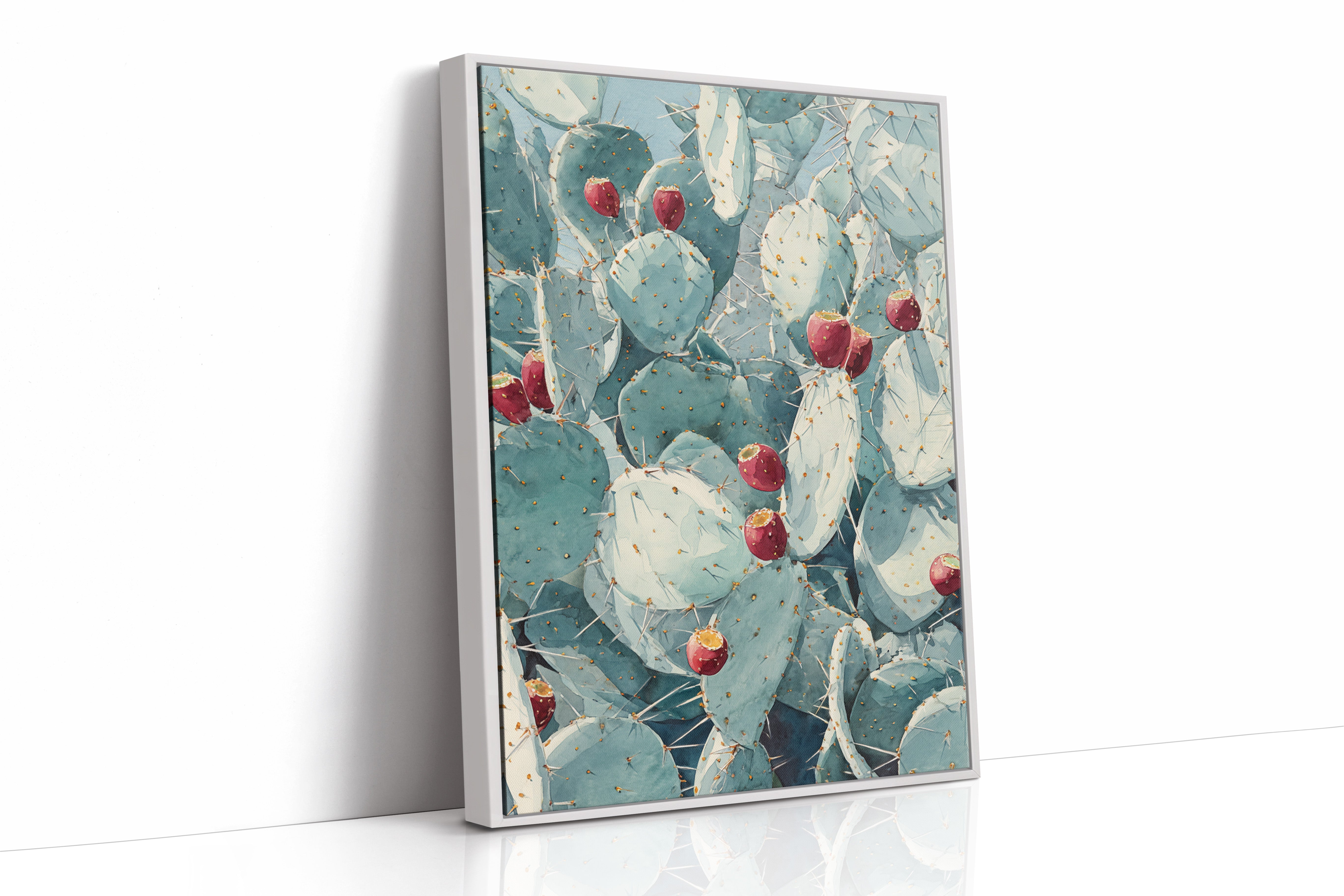 AL1859 - Premium Art Print - White Framed Canvas image 1