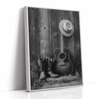 AL1863 - Premium Art Print - White Framed Canvas image 1