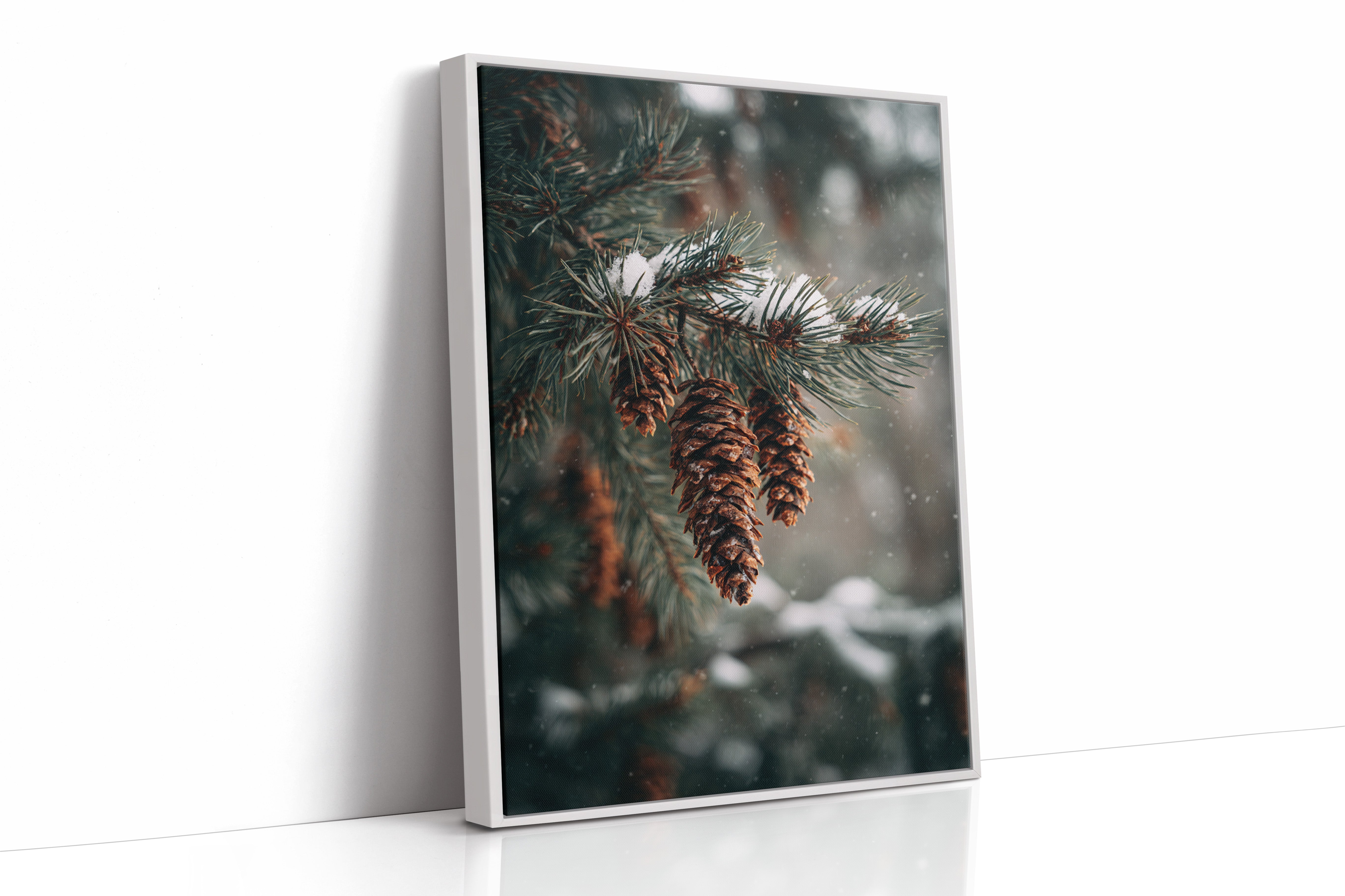 AL1851 - Premium Art Print - White Framed Canvas image 1