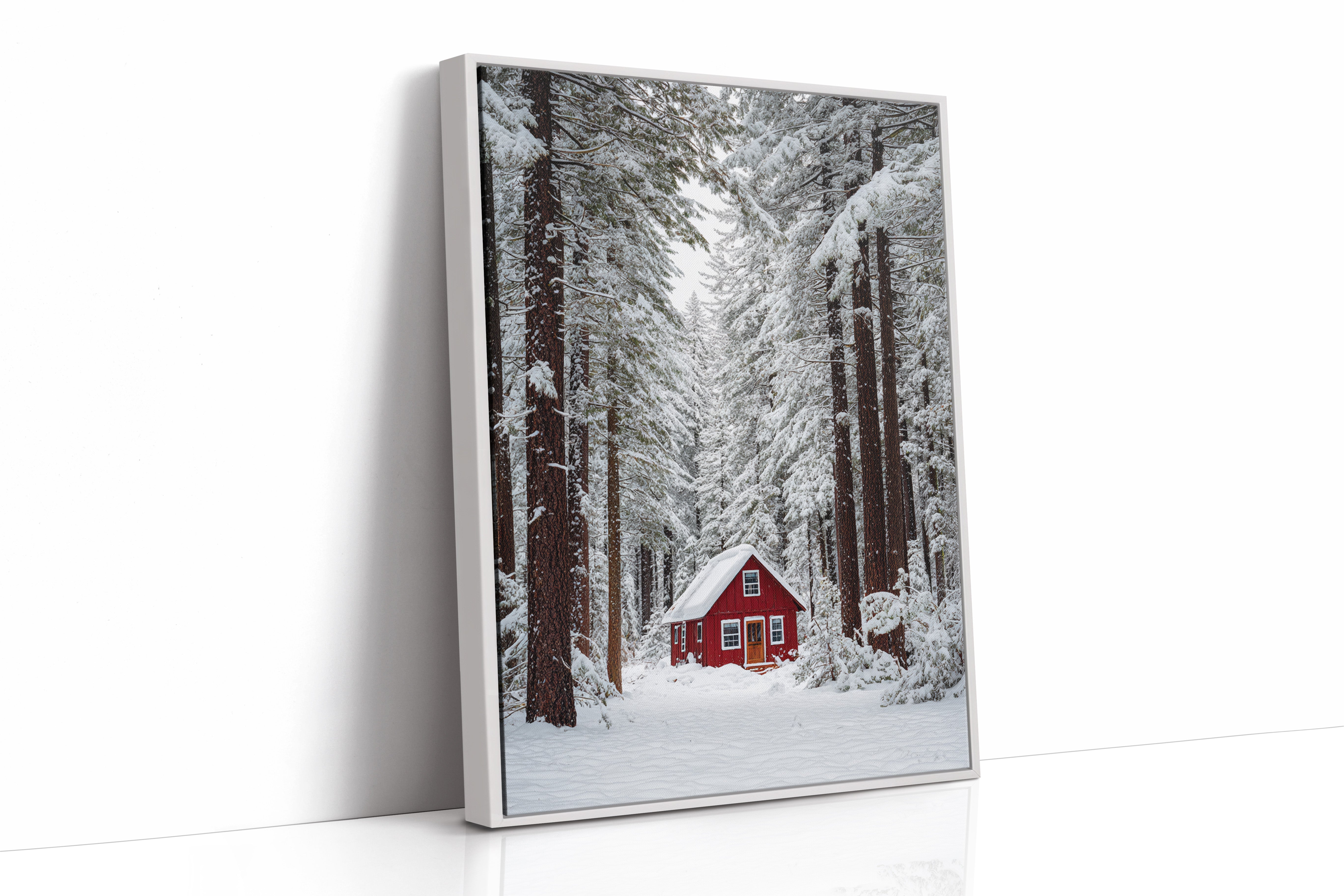AL1852 - Premium Art Print - White Framed Canvas image 1