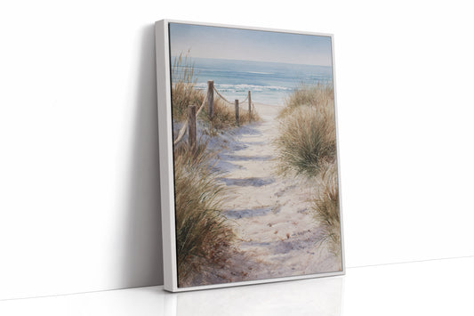 AL1855 - Premium Art Print - White Framed Canvas image 1
