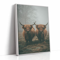 AL1837 - Premium Art Print - White Framed Canvas image 1