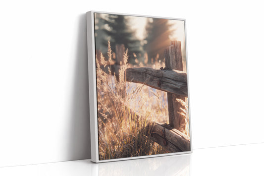 AL1838 - Premium Art Print - White Framed Canvas image 1