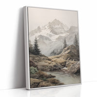 AL1839 - Premium Art Print - White Framed Canvas image 1
