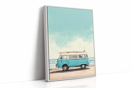 AL1841 - Premium Art Print - White Framed Canvas image 1