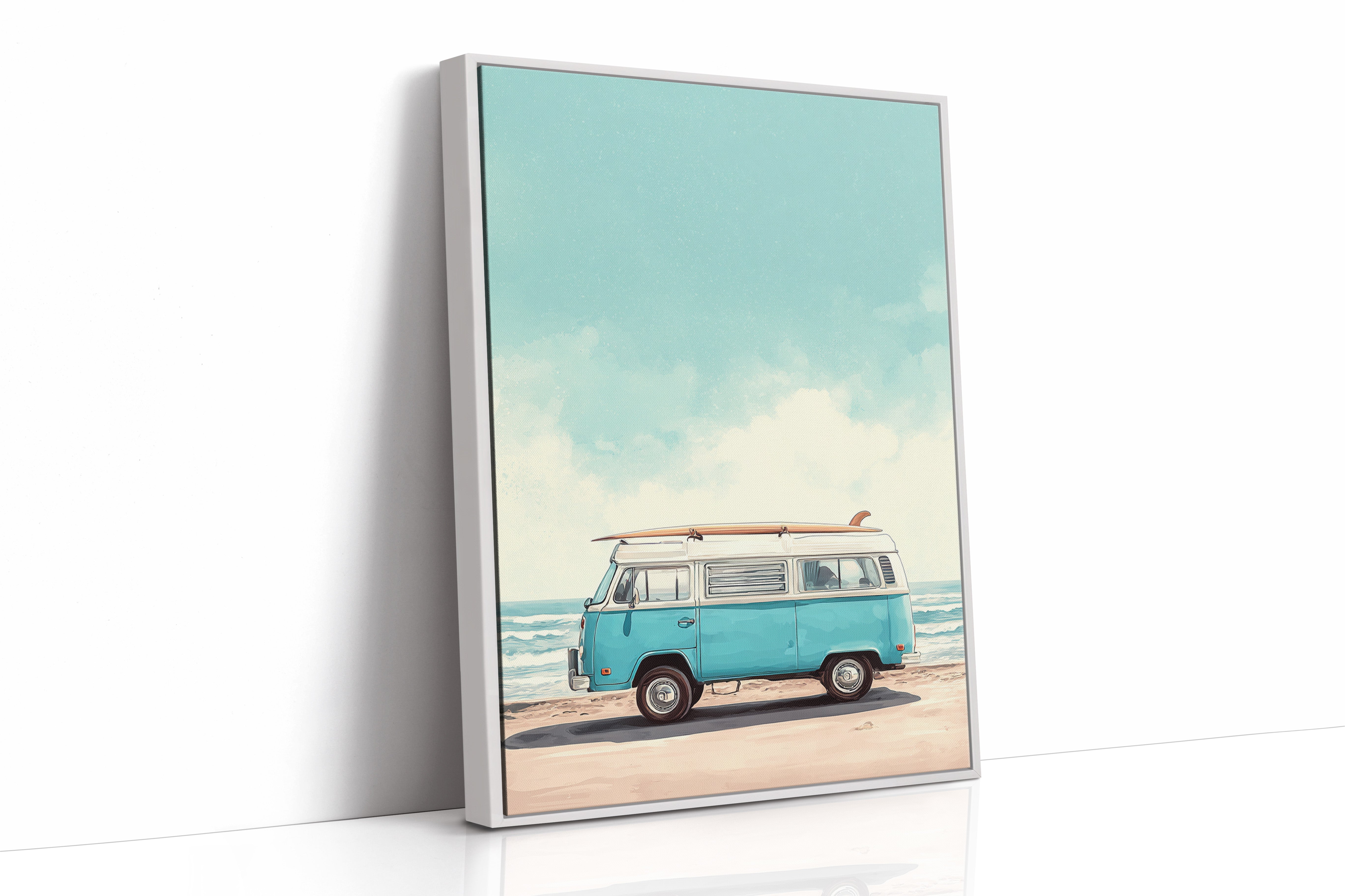 AL1841 - Premium Art Print - White Framed Canvas image 1