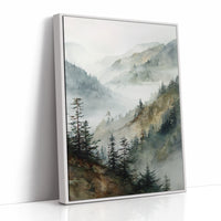 AL1843 - Premium Art Print - White Framed Canvas image 1