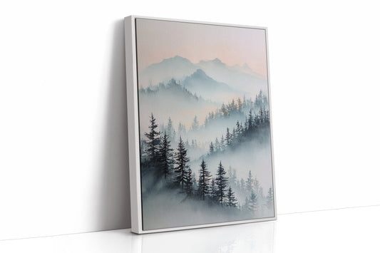 AL1844 - Premium Art Print - White Framed Canvas image 1