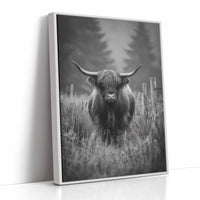 AL1829 - Premium Art Print - White Framed Canvas image 1