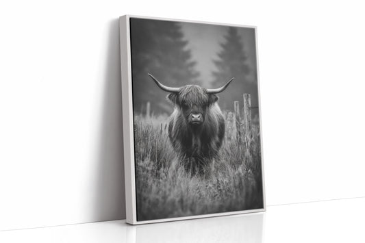 AL1829 - Premium Art Print - White Framed Canvas image 1
