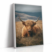 AL1835 - Premium Art Print - White Framed Canvas image 1