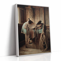 AL1821 - Premium Art Print - White Framed Canvas image 1