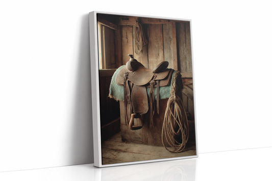 AL1821 - Premium Art Print - White Framed Canvas image 1