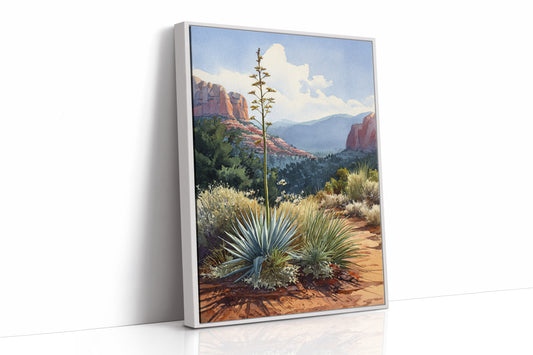 AL1823 - Premium Art Print - White Framed Canvas image 1