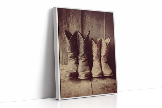 AL1810 - Premium Art Print - White Framed Canvas image 1