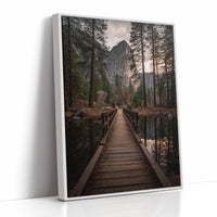 AL1807 - Premium Art Print - White Framed Canvas image 1