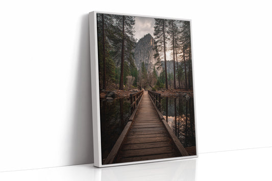 AL1807 - Premium Art Print - White Framed Canvas image 1