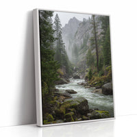 AL1808 - Premium Art Print - White Framed Canvas image 1