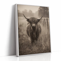 AL1809 - Premium Art Print - White Framed Canvas image 1