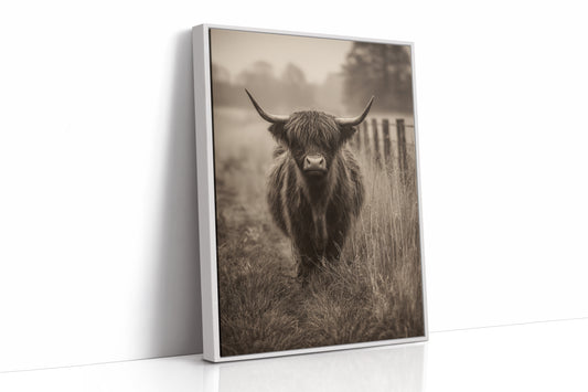 AL1809 - Premium Art Print - White Framed Canvas image 1